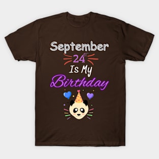 september 24 st is my birthday T-Shirt